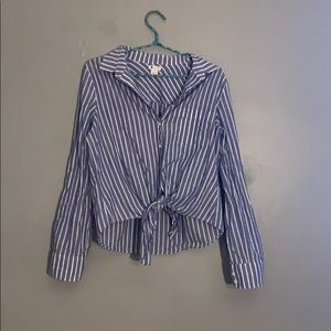 Striped Tie Top